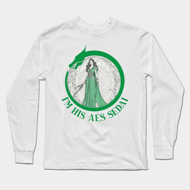 the wheel of time - im his eas sedai Long Sleeve T-Shirt by whatyouareisbeautiful